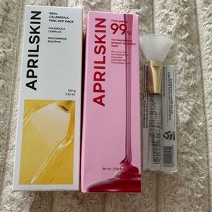 APRILSKIN Calendula & TXA Skincare Face Mask Bundle w/ Applicator (3 PCS)